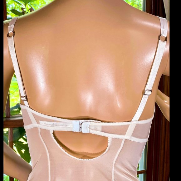 ▪️VICTORIA'S SECRET▪️'I Do' Eyelet Satin Lace Sheer Pin-Up Bridal Bustier Corset - Picture 7 of 10